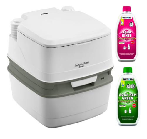 Toaleta turystyczna XG + zestaw płynów