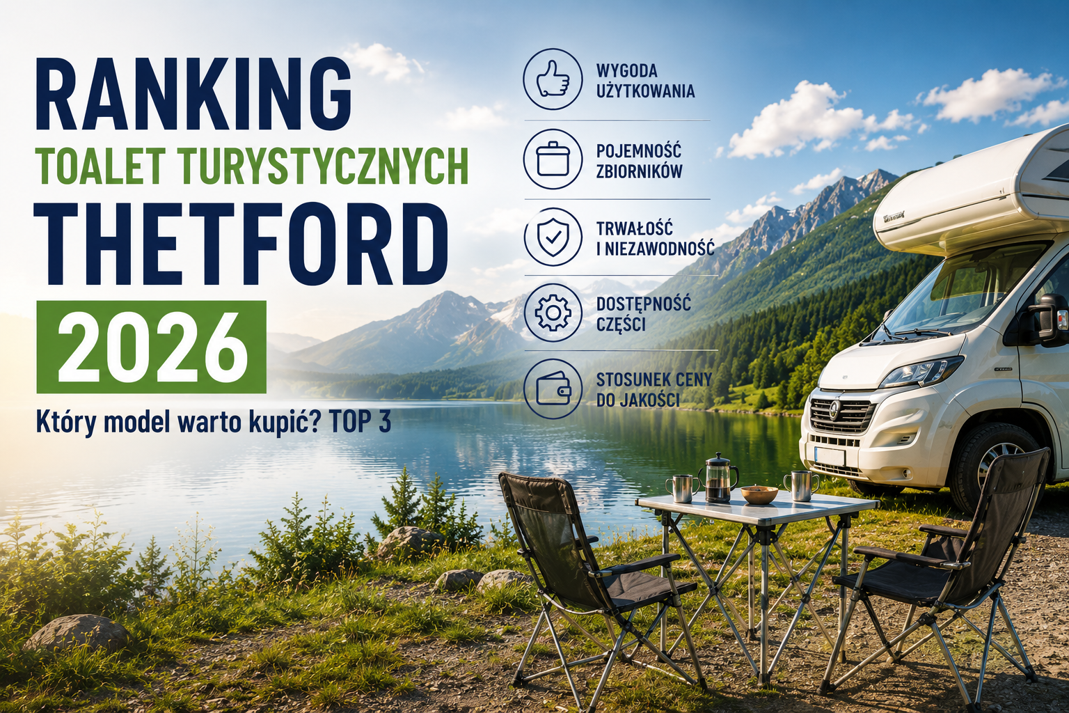 Ranking toalet turystycznych Thetford 2026. Który model warto kupić? TOP 3